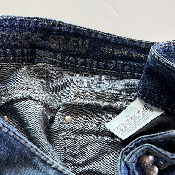 Like New Code Bleu Embellished Carpis Sz 12 - Picture 5 of 9